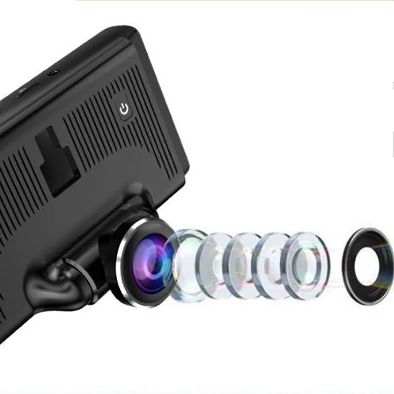

5.0inch Car DVR 2 Cameras Lens Dash Camera Dual Lens GPS Rearview Camera Video Recorder Auto Registrator Dvrs Dash Cam