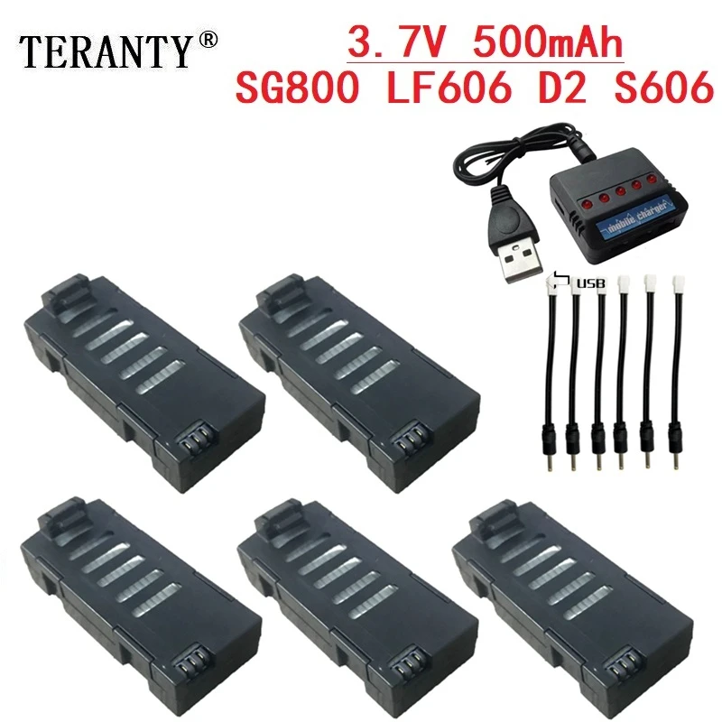 Аккумуляторная батарея 3 7 в + зарядное устройство для дрона LF606 SG800 D2 JD16 S606 M9 M11