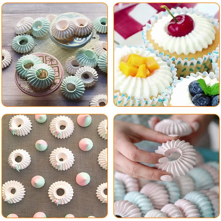 

2Pcs Stainless Steel Icing Piping Nozzles Sultan tube Russian Pastry Tips Cupcake Large Icing Piping Nozzle Baking