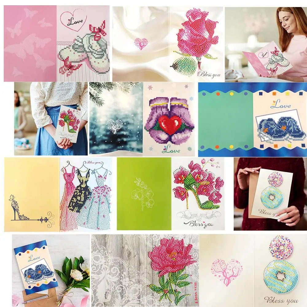 5D DIY сверла алмазные картины поздравление на День святого Валентина карты