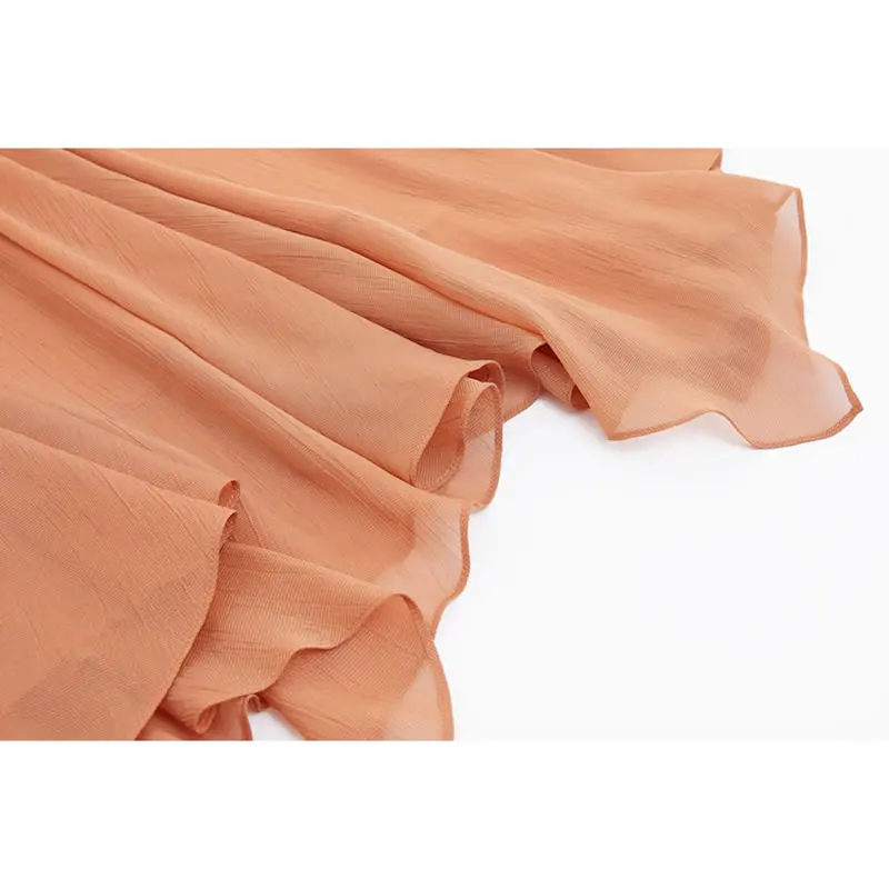 

XITAO Asymmetrical Patchwork Chiffon Skirts Women Fashion New A Line Style Empire Waist Slim Elegant Draped Solid Color ZY5747