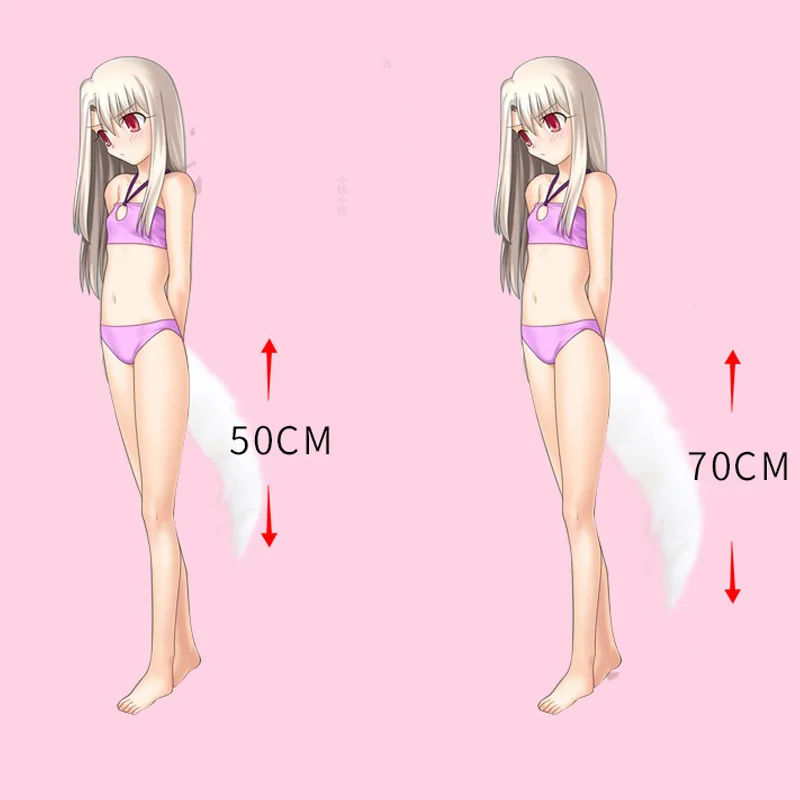 Милая металлическая Анальная пробка 70 см анальная лисий хвост из нержавеющей