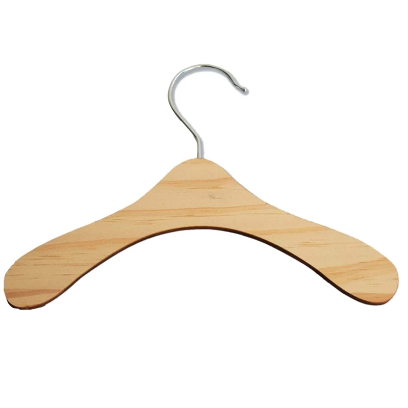 

10Pcs Practical Non-Slip Wooden Dolls Clothes Hangers Dress Jacket Organization Y4UD