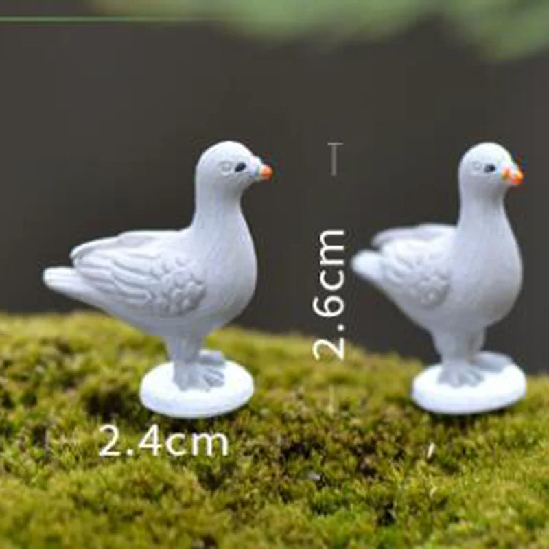 12 шт. мир голубь Фея Сад миниатюры для террариумов Смола искусственное украшение