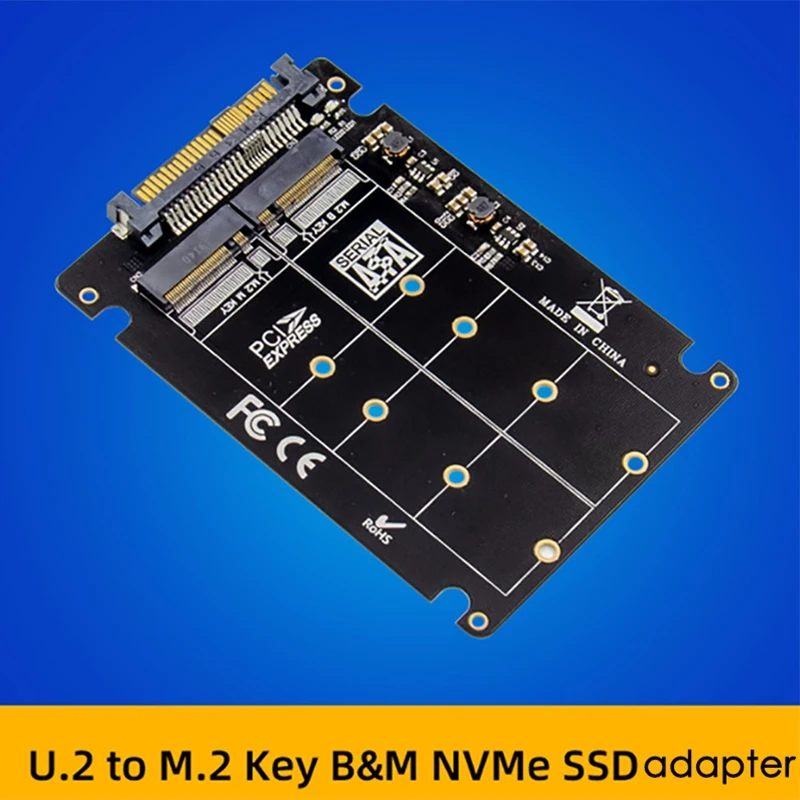 

M.2 SSD to U.2 Adapter M.2 NVMe to U.2 SSD Solid State Drive Expansion Card for PC Laptop