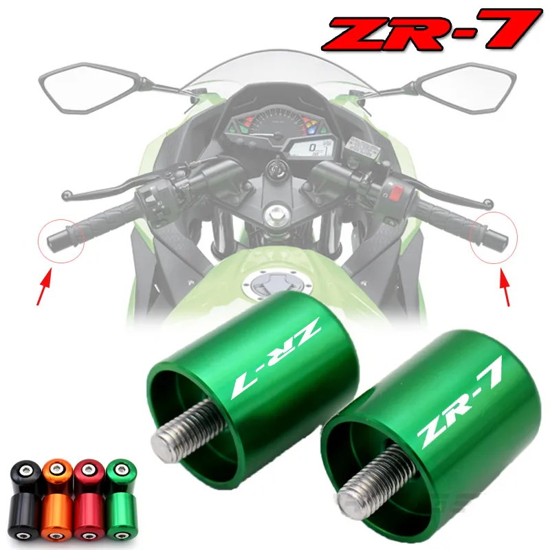 С (ZR 7) логотипом для KAWASAKI ZR 7 750 CNC Крышка Скольжения руля|Накладки и декоративные