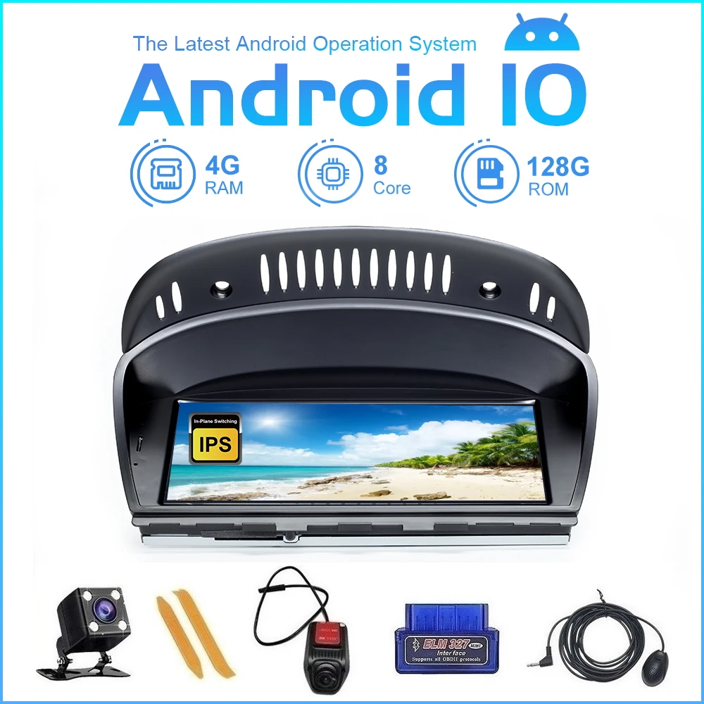 ZLtoopai 3G/4G SIM Wifi Carplay 8 ядер 128 ГБ для BMW серии 5/3 E60 E61 E62 E63 E90 Интеллектуальный