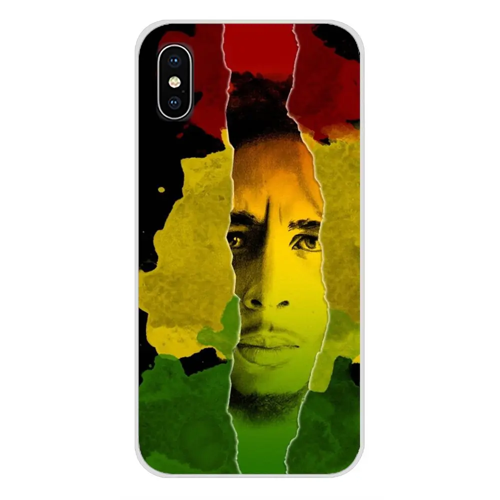 Прозрачные чехлы из ТПУ для sony Xperia Z Z1 Z2 Z3 Z5 compact M2 M4 M5 E3 T3 XA huawei mate 7 8 Y3II Bob Marleys раста