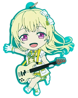 Bang Dream! Здравствуйте, счастливый мир! Пастельные* палитры Аниме игры Hikawa Hina Tsurumaki Kokoro Aya Seta Kaoru Maya резиновый брелок - Цвет: 05 Shirasagi Chisato