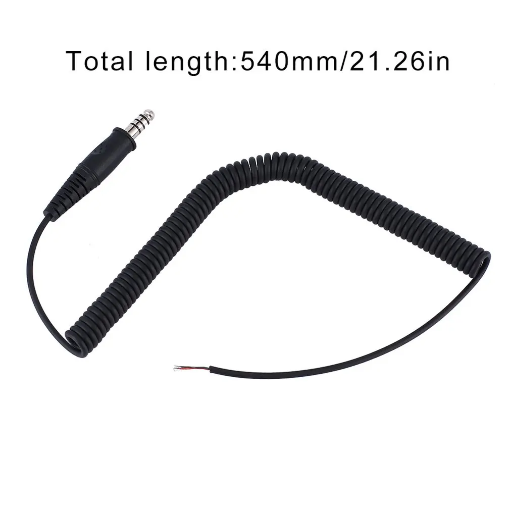 

Helicopter Headset Replacement Cable With U-174 / U Military Connector