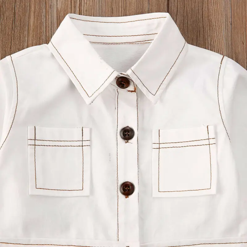 US 2020 Newborn Baby Girls Kids Wear-resistant Overalls Rompers Bodysuit Clothes | Мать и ребенок