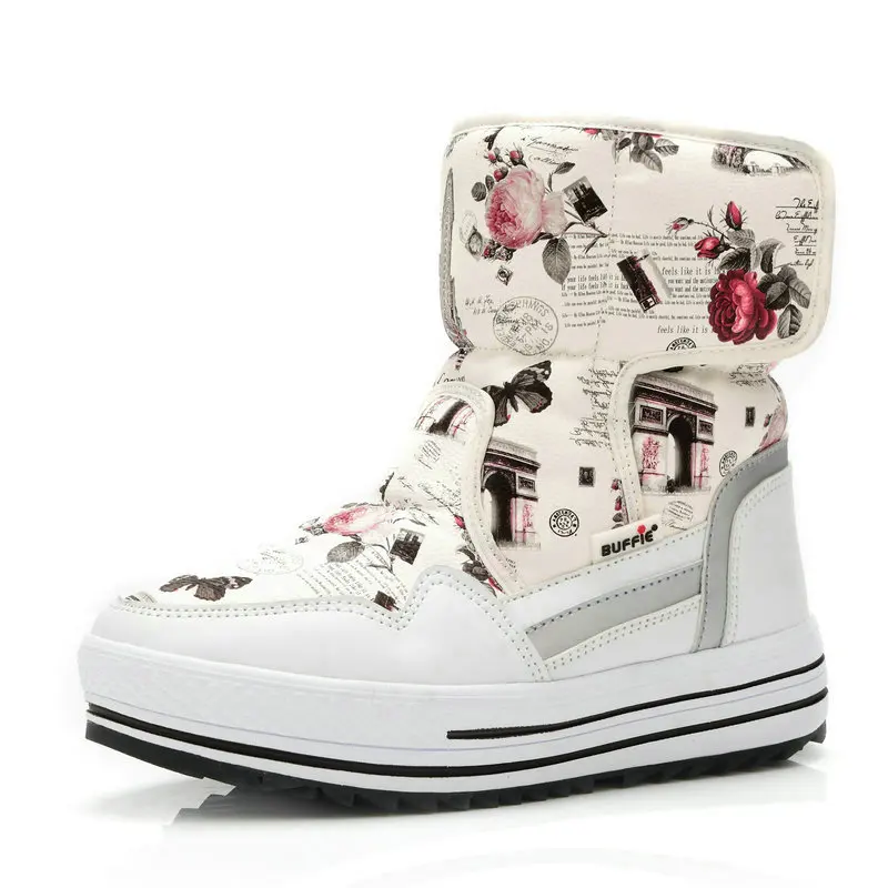 Женские ботинки зимняя женская обувь с теплым мехом водостойкая для верхней