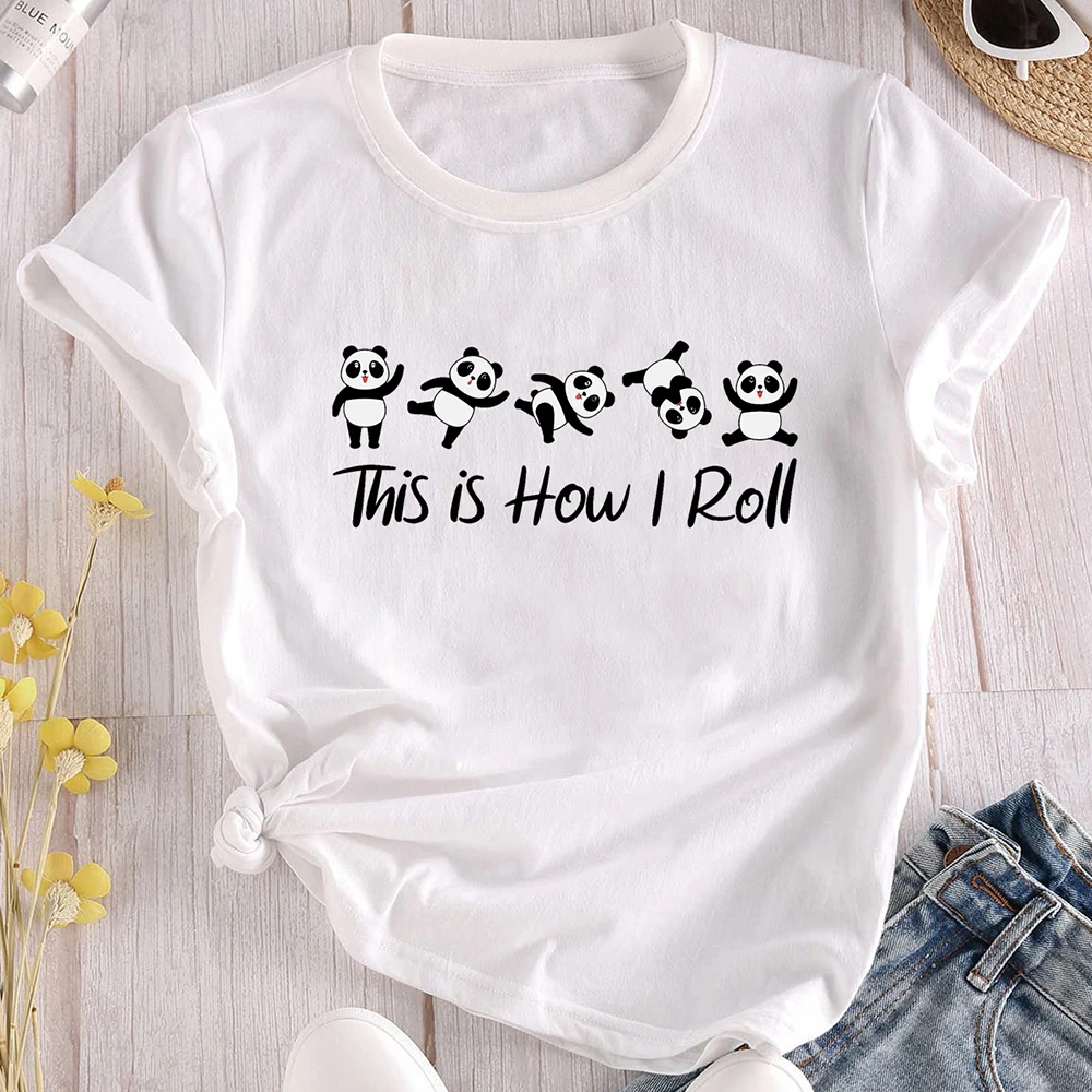 

FridayIn Summer Black Women's T Shirt Round Neck Gray Ladies Green Purple Basic Printed Regular White Yellow Fashion Pink Top