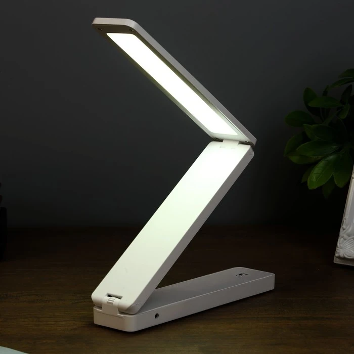 Лампа настольная "Байрон" 3 режима 6Вт LED белый 4х18х37 см. 4301352