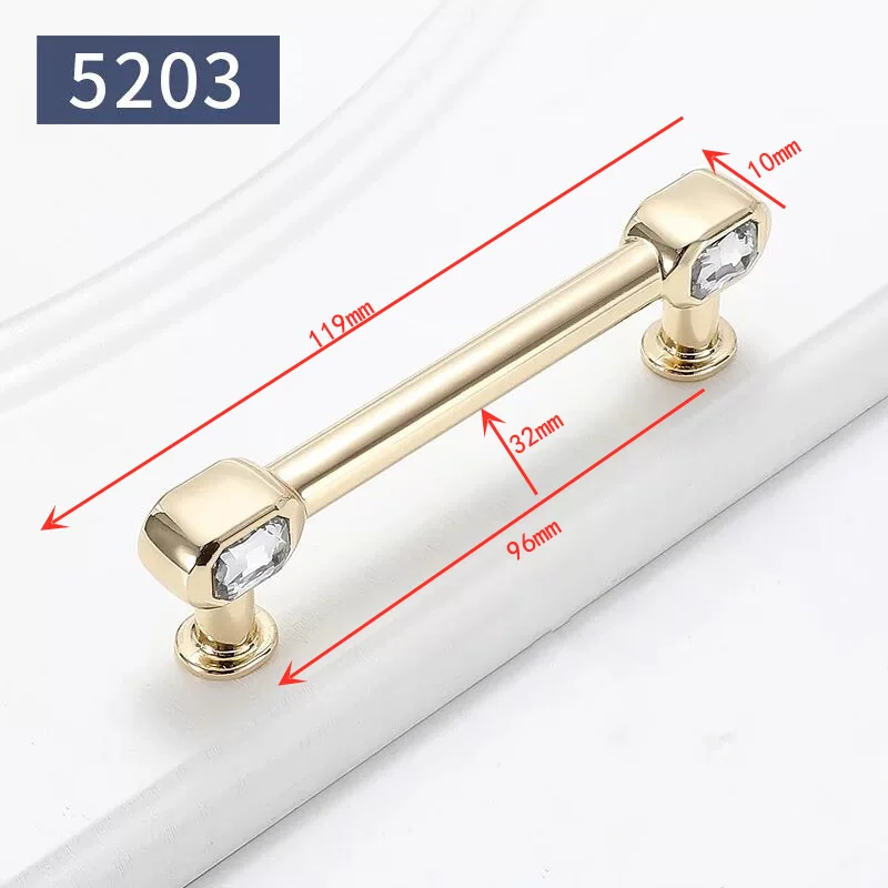 Хрустальная Золотая стеклянная мебель шкаф ящик ручка для шкафа T-бар роскошный