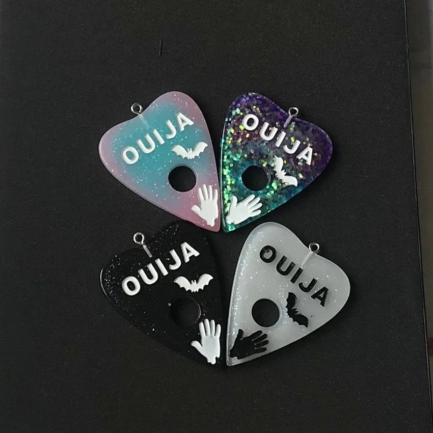 

10pcs 39*47mm ouija charms resin charms necklace pendant keychain charms for DIY earring decoration