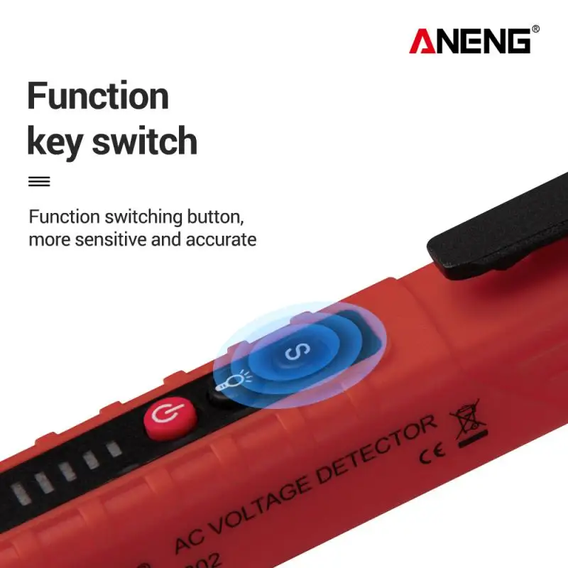 

1 Pc Digital 12-1000V AC Voltage Detectors Non-Contact Tester Pen Tester Meter Volt Current Electric Test Pencil Dropshipping