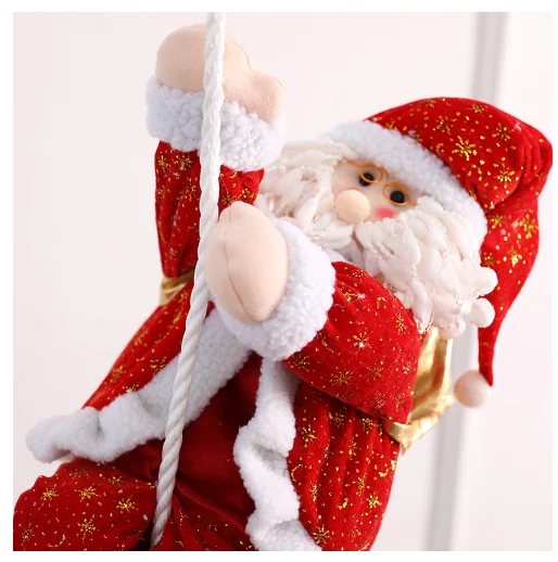 Рождество Скалолазание Веревка старый человек кукла подвески слинг Санта Клаус