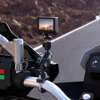motorcycle sports camera driving recorder bracket 360rotating navigator bracket motorcycle mobile phone bracket