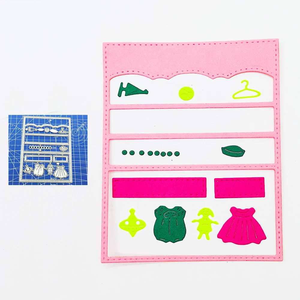 Красивый платяной шкаф для девушек металлическая рамка резки шаблоны