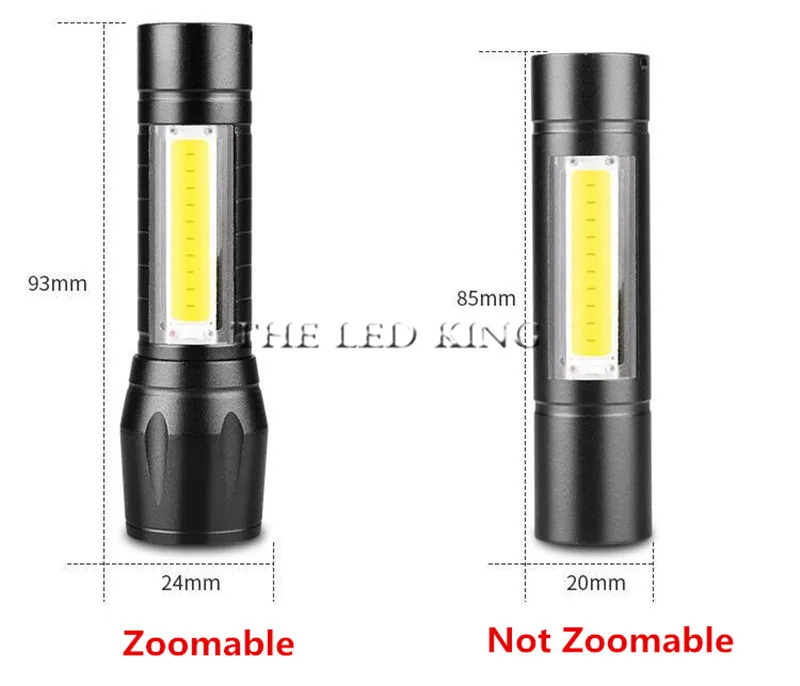 Водонепроницаемый перезаряжаемый USB-фонарик 14500 лм фонарик светодиодный с cob