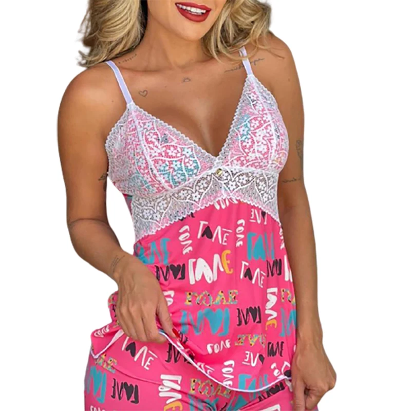 

Женская пикантная модная ночная рубашка на тонких бретельках с кружевной отделкой и бантом