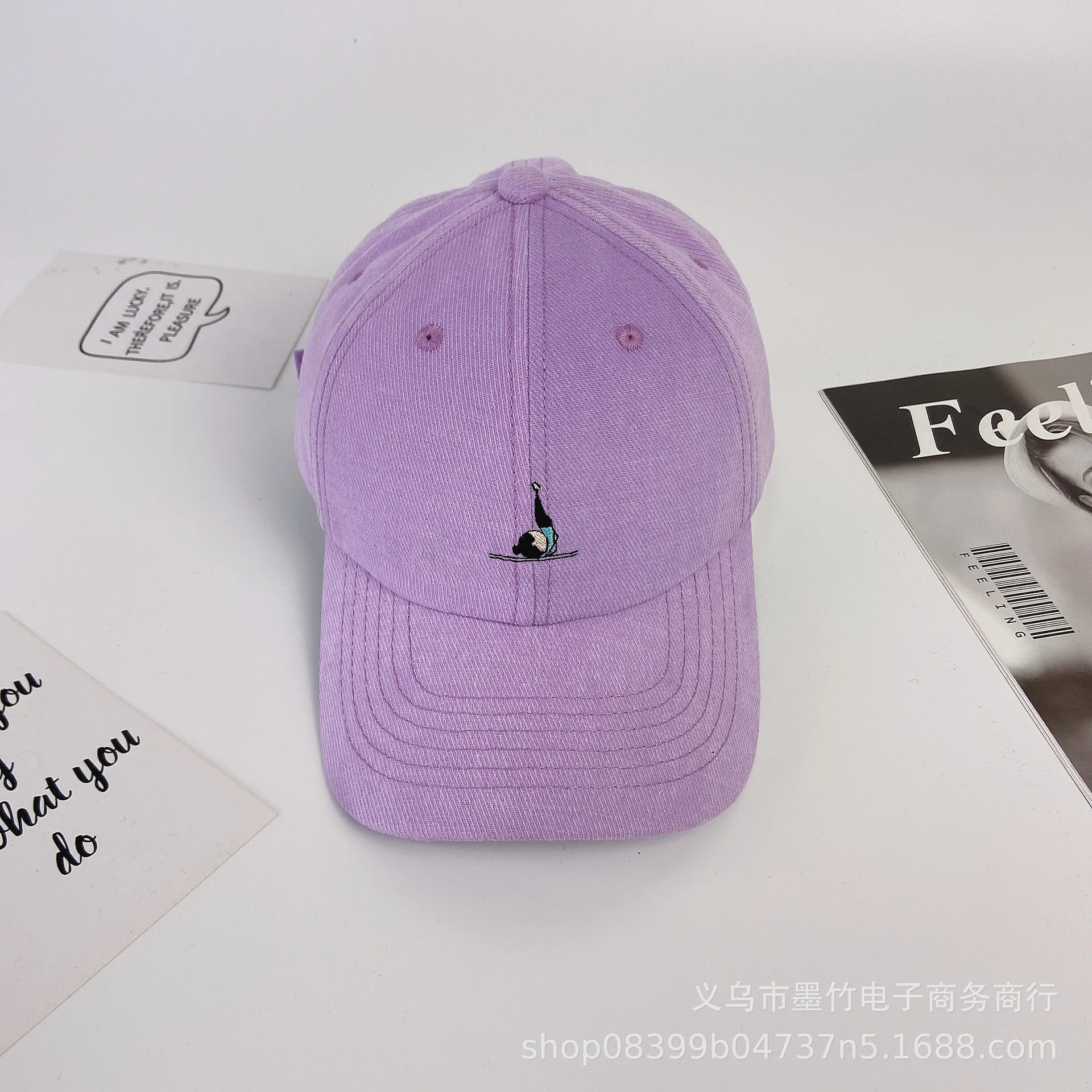Naughty Villain Embroidery Hole Baseball Cap Wild Caps Unisex Men Autumn Spring Sport Uv50+Flat Along Sun Hats