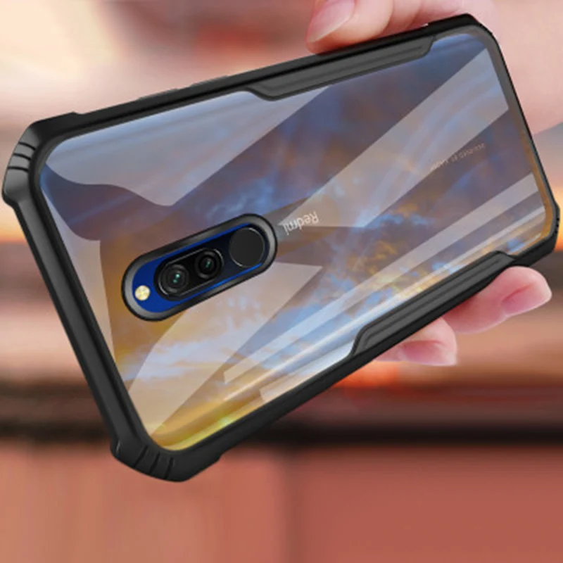 Противоударный чехол для Xiaomi Redmi 8A прозрачная задняя крышка Ультратонкий 8 9