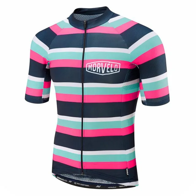 Велосипедная майка MORVELO Maillot Ropa Ciclismo Hombre одежда для коллективного велосипеда Быстросохнущий комплект с короткими рукавами MTB велосипедная одежда 9D GE - Цвет: 12