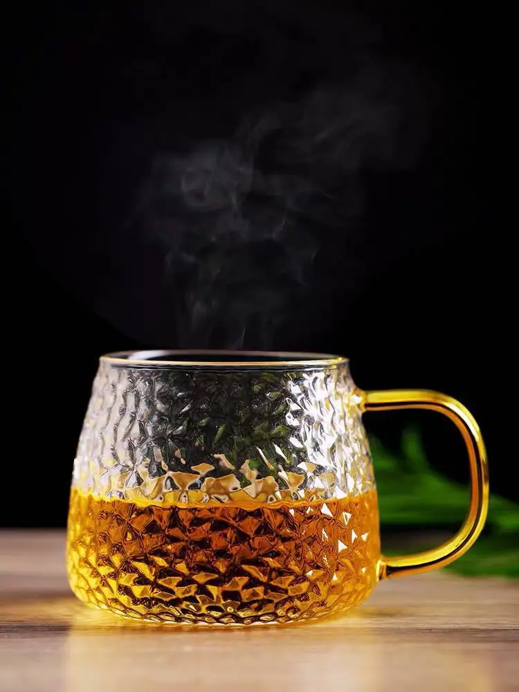 Coffee Glass Mug Hot Drinking Milk Tea Cup Cocktail Crystal Transparent Mugs Handle Drinkware Couple Gifts |