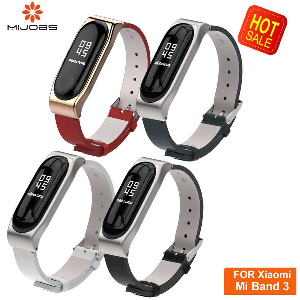 Mi работы из PU искусственной кожи наручные mi Band 3 ремень для Xiaomi band браслет умный