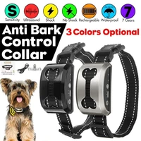 pet dog anti bark guard waterproof auto anti humane bark collar stop dog barking rechargeable shocksafe usb electric ultrasonic