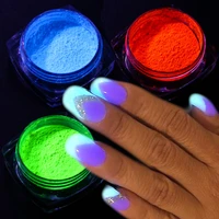 13 color fluorescent rainbow barbie nail powder blue gradient glitter acrylic paint dust diy decorative nail art accessoriesye01