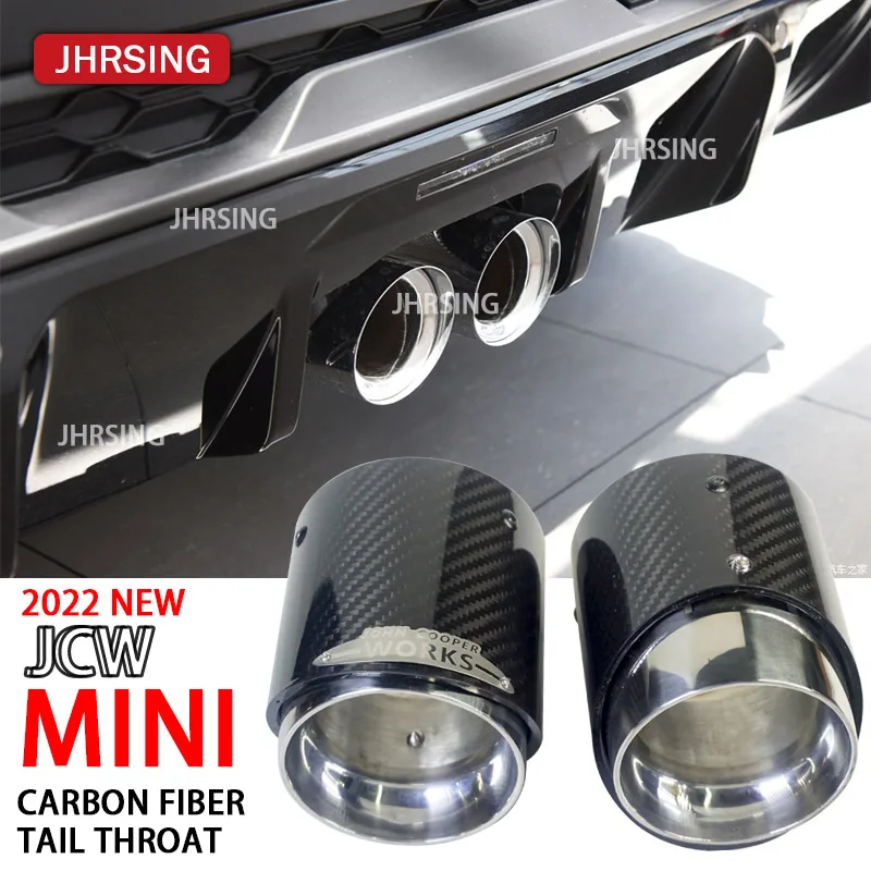

Carbon Fiber Mini Exhaust Tip Muffler Tips Fit for 2022 2.0T JOHN COOPER WORKS exhaust pipe 95mm mini JCW