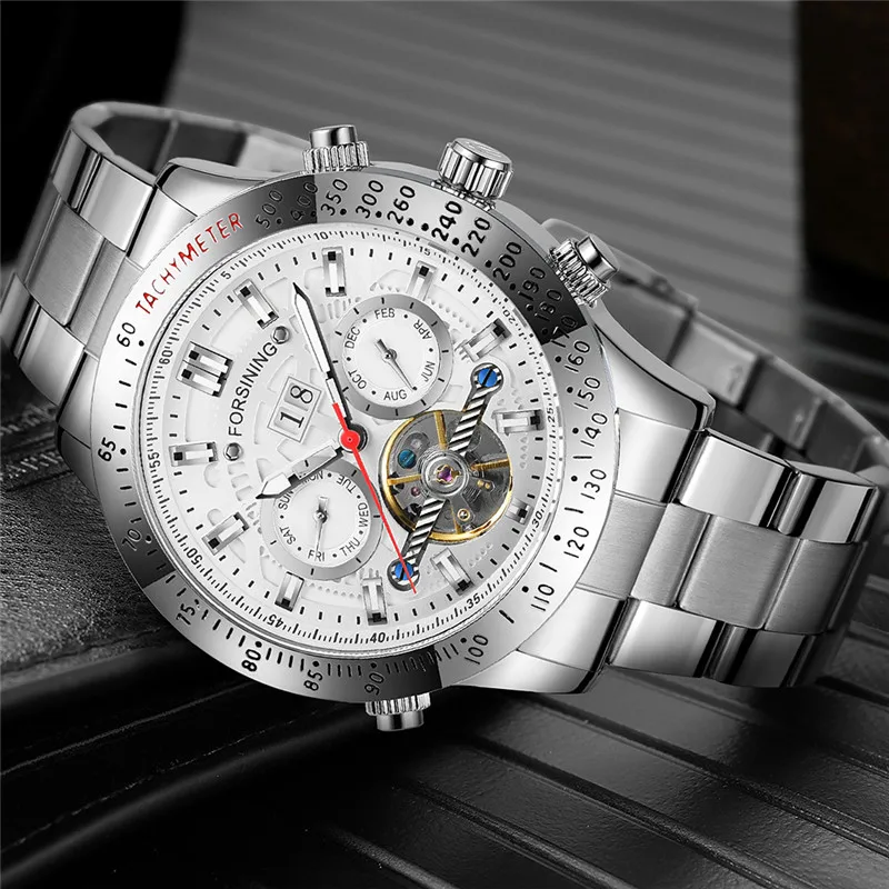 Часы наручные FORSINING Мужские автоматические брендовые роскошные механические