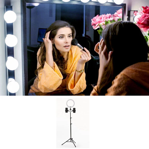 Кольцо для штатива светильник светодиодный 16 см диммируемая кольцевая лампа