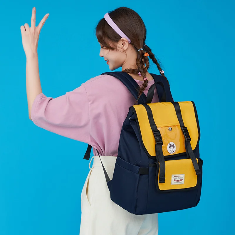 OYIXINGER Large Capacity Girl Schoolbag High Quality Waterproof Nylon Backpack For Schoolchildren Fashion Patchwork School Bags