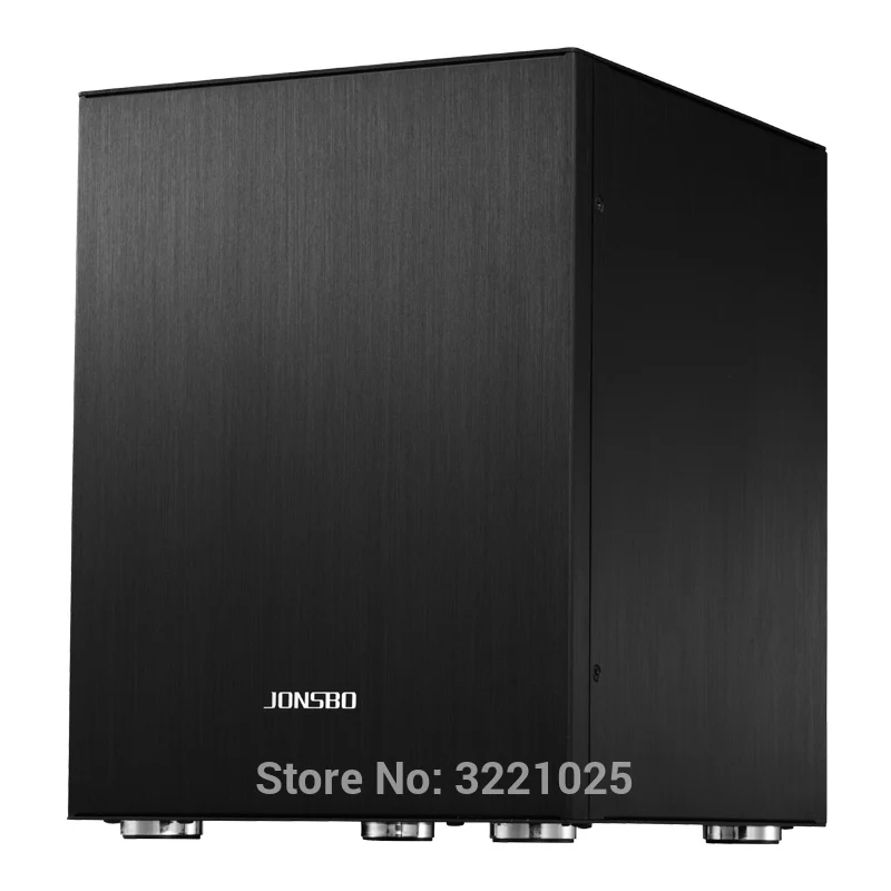 Настольный мини чехол для ПК Jonsbo C2 серебристый черный красный корпус из