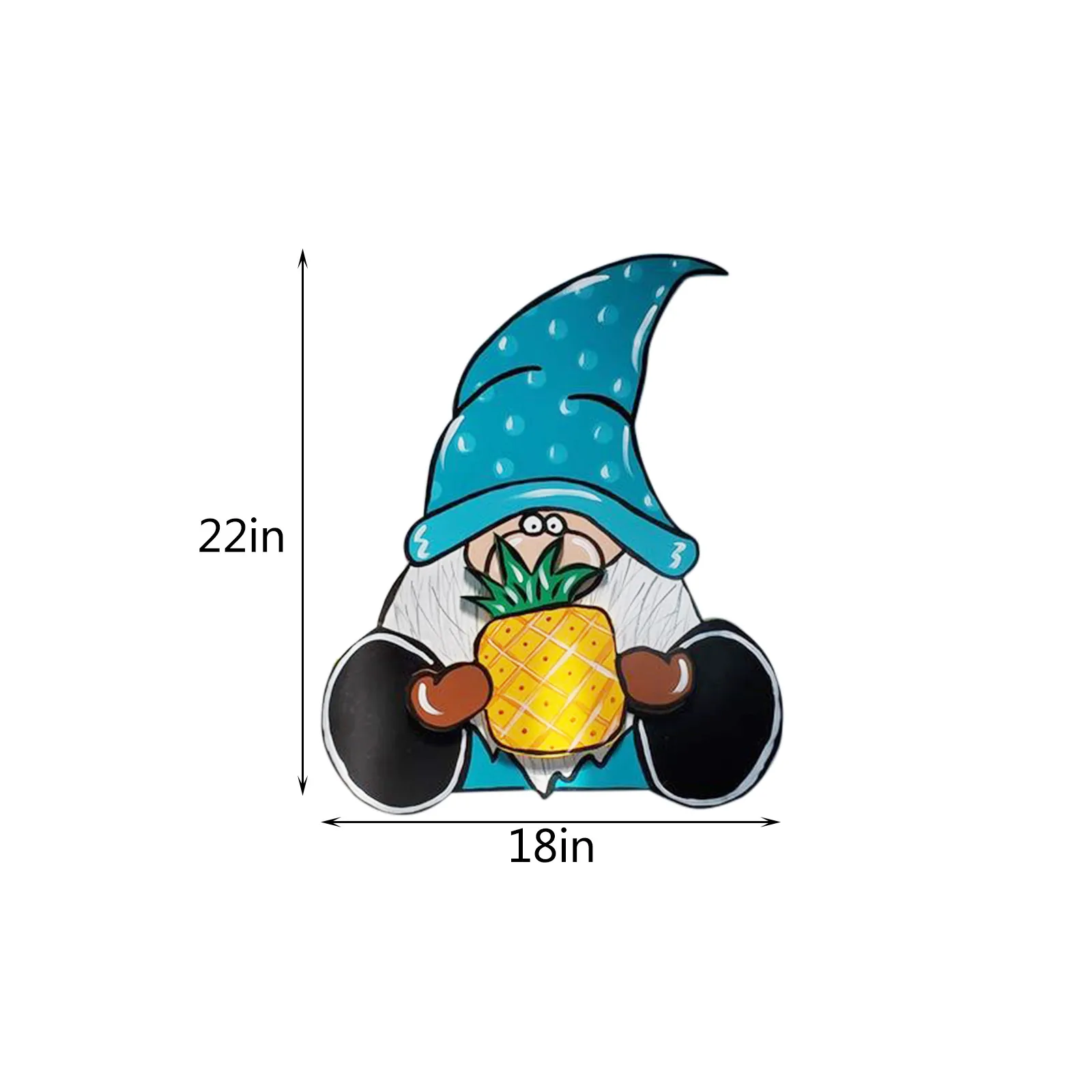 

7PC Gnome Decoration Plaques Handmade Rectangle Wooden DIY Seasonal Welcome Sign With Interchangeable Christmas Bar Home Decor