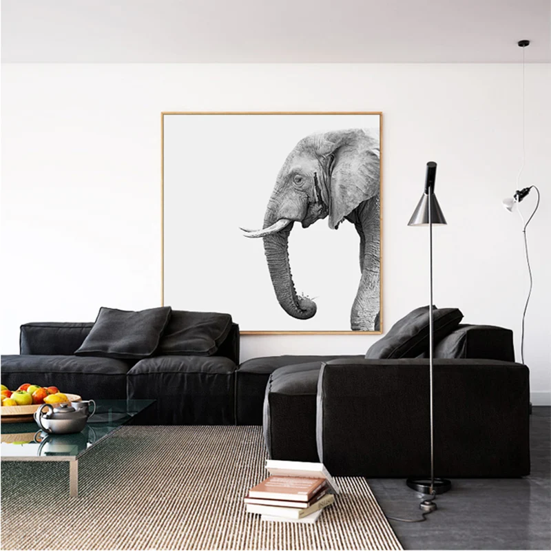 Скандинавский черно-белый стиль оформления стен детской гостиной | Дом и сад