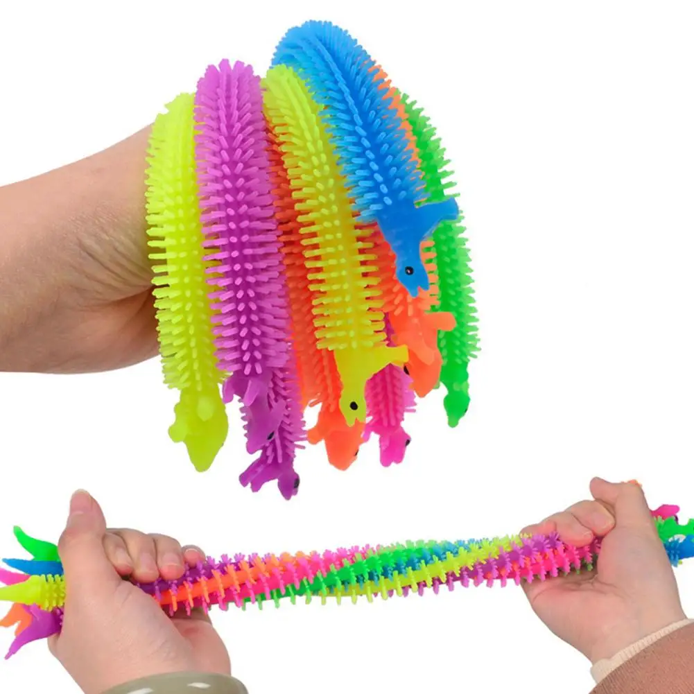 6Pcs Anti Stress Toys Worm Noodle Stretch String TPR Luminescent Rope Fidget Autism Vent Toy For Adults Kids Children | Игрушки и хобби
