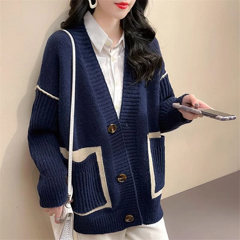 

Knitted Sweater New Cardigan Women Popular Sweet Clothes Women Chic Sexy Jacket Harajuku Vintage Women's Coat Female Outwear