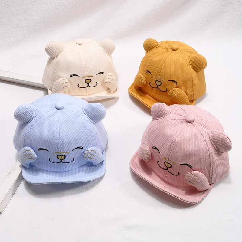 

2021 New Hot Style Cute Cartoon Baby Baseball Caps Spring Summer Baby Boys Girls Sun Hat Kids Children Cotton Outdoor Visor Hats