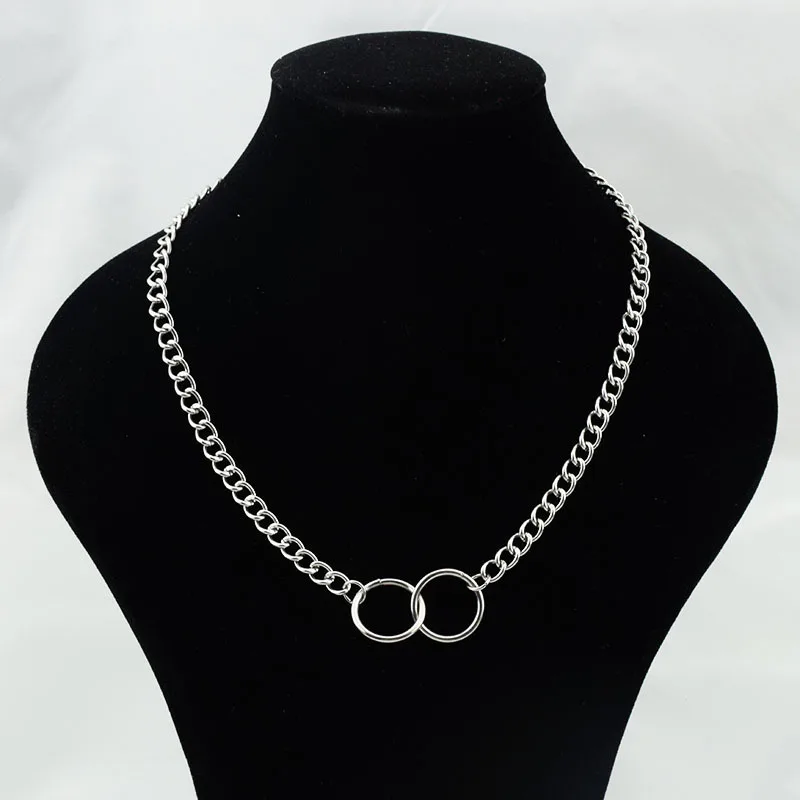 Модное ожерелье холодного ветра из титановой стали простое уличное