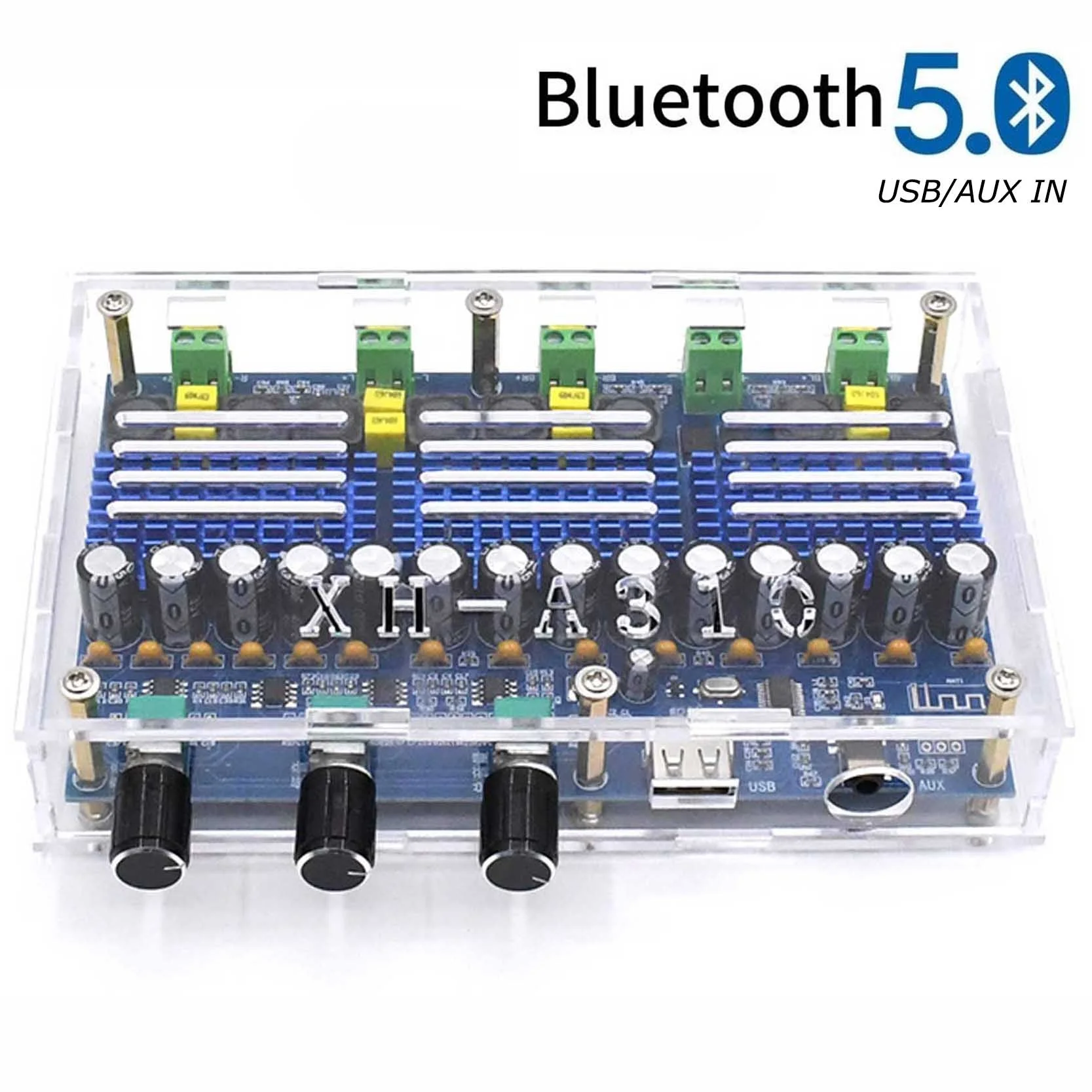 2*50 Вт + 2*100 TPA3116D2 Bluetooth 5 0 плата цифрового усилителя сабвуфер 4 канала TPA3116 Class D