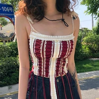 tank tops for women 2021 gothic summer sexy halter camis palace style royal retro bandage crop tops basic womens tank top