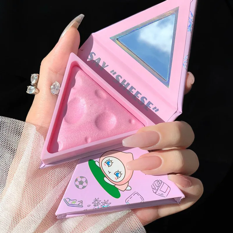 

4 Colors Easy To Wear Pigmented Face Make Up Long Lasting Face Cosmetics Cheese Peach Pink Blush Cheekred Skin Matte Silky Touch