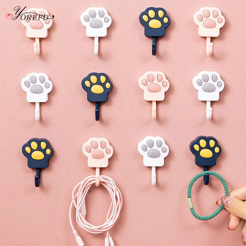 

Настенный крючок OYOREFD в виде кошачьей лапы, 5 шт./компл.