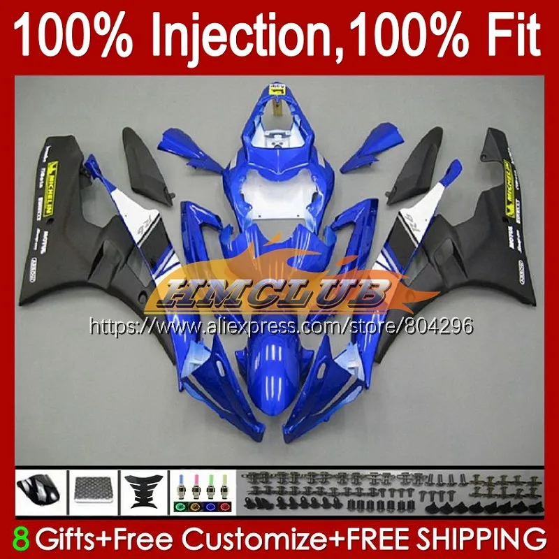 

Injection Body For YAMAHA YZF R 6 YZF 600 YZF-600 YZF R6 06 Stock blue 58No.11 YZFR6 06 07 YZF600 YZF-R6 2006 2007 OEM Fairing