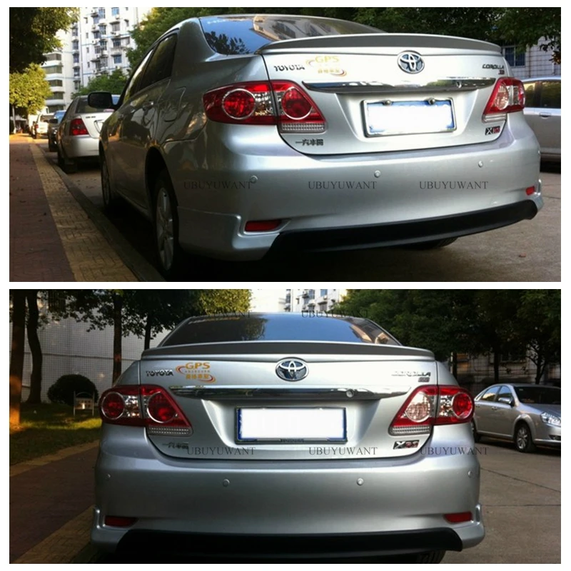 Большой спойлер для Toyota Corolla 2007-2013 праймер из АБС-материала Цветной Автомобильный